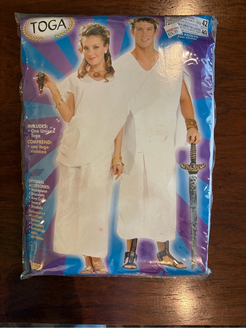 TOGA White Unisex Draped Costume Tunic
